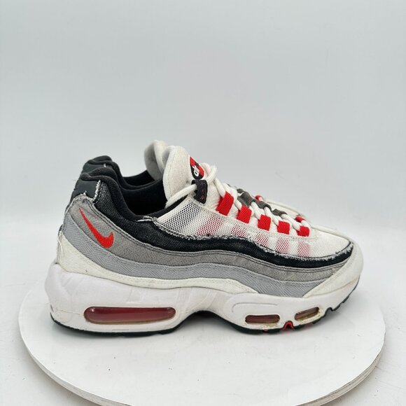 Nike Air Max 95 Men Size 8  DH9792-100 Chile Red Japan Plum Blossom Grey Shoes - Picture 4 of 11